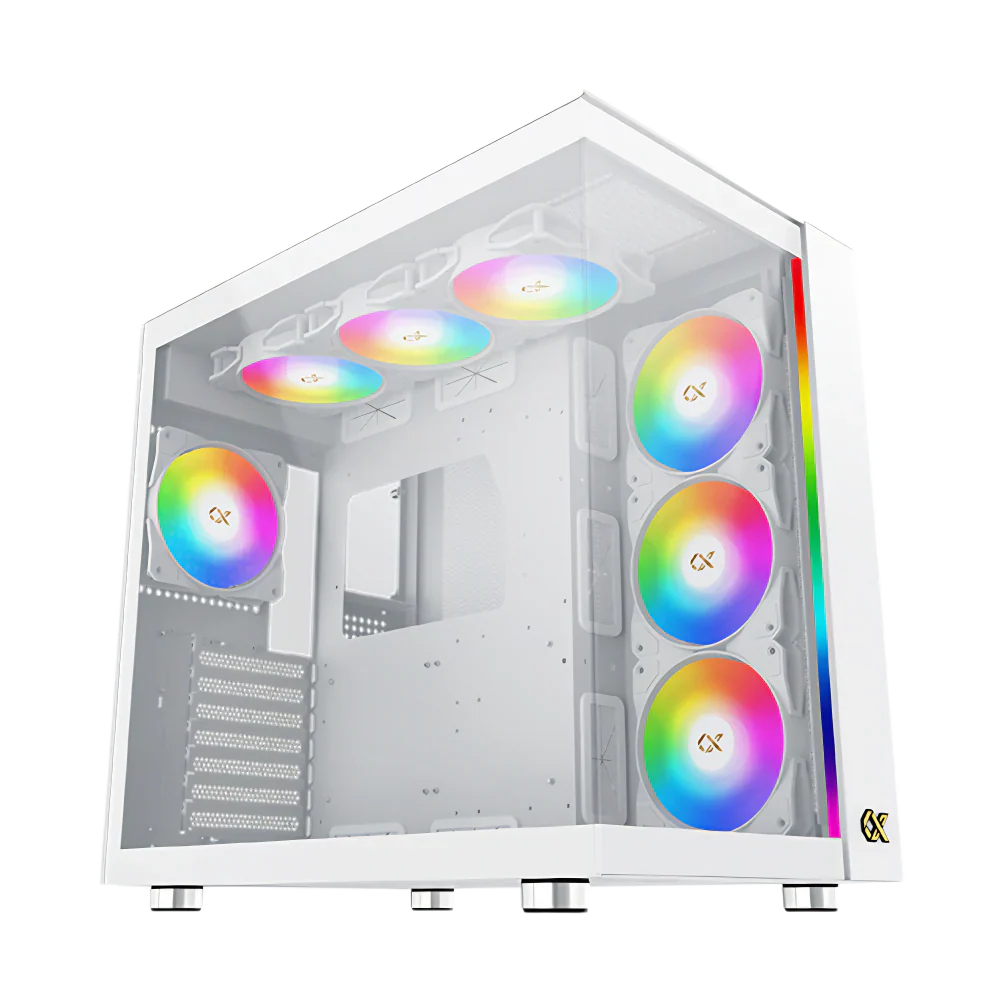 Xigmatek Aqua Ultra Air Arctic Argb Atx Case - White