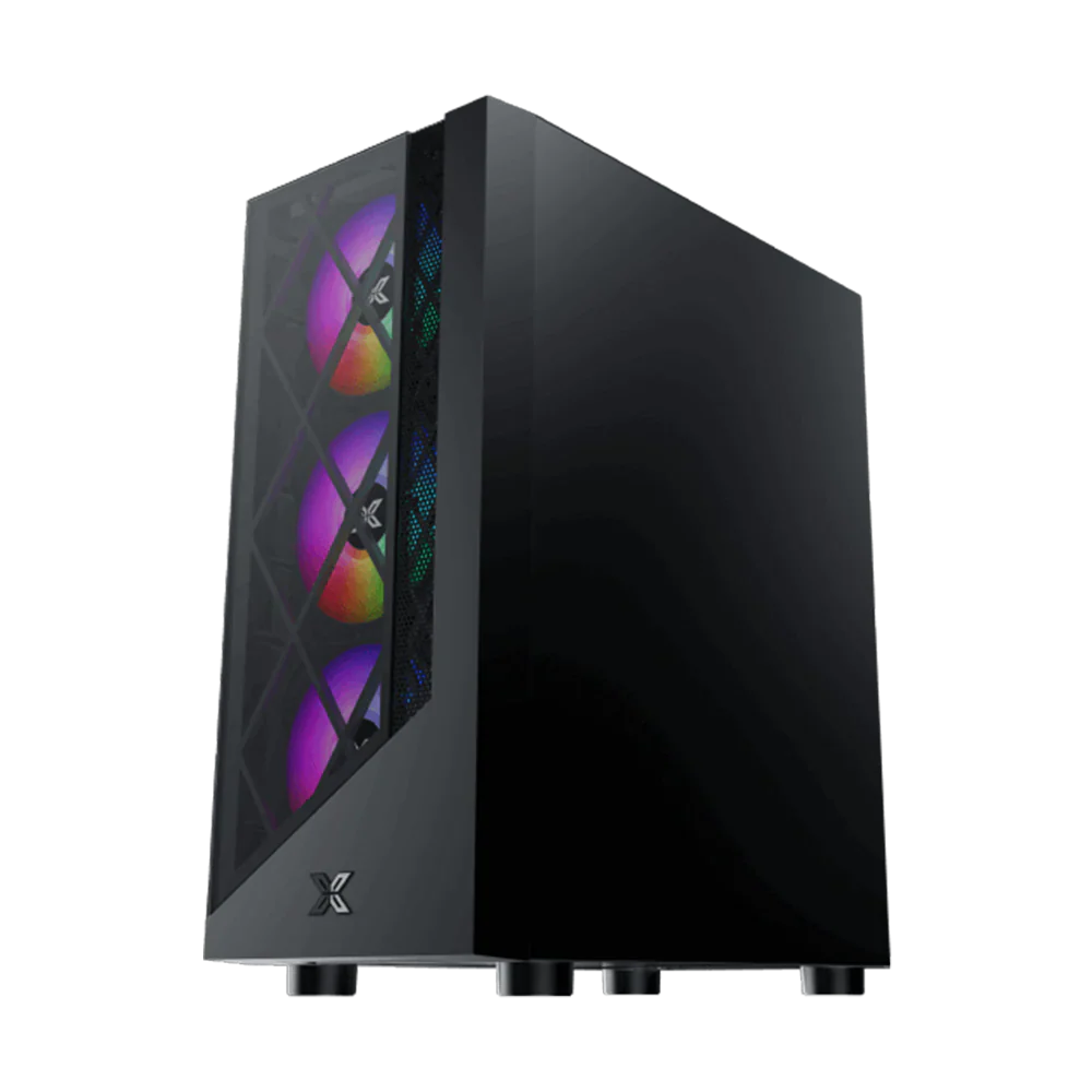 Xigmatek Duke 4Pcs Fan ATX Case Black