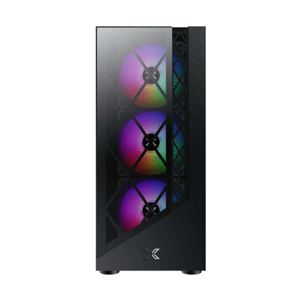 Xigmatek Duke 4Pcs Fan ATX Case Black