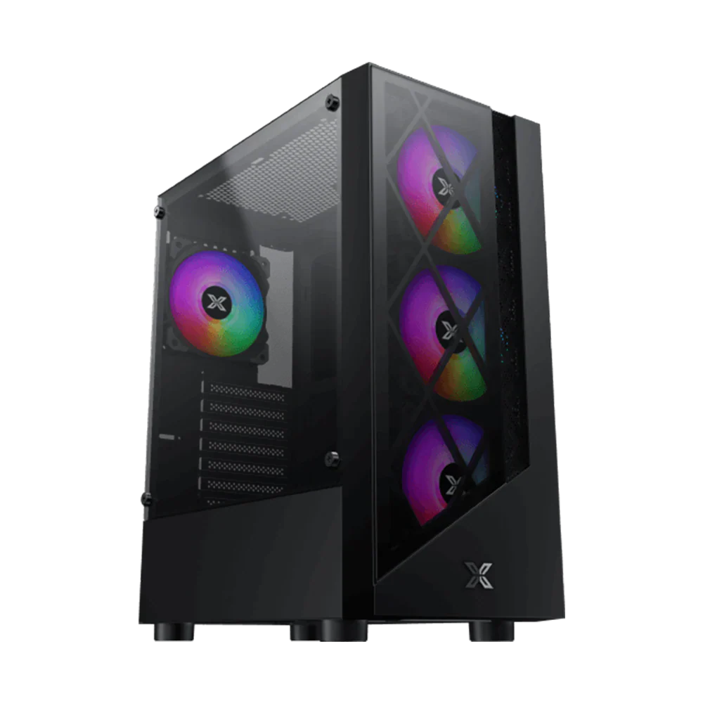 Xigmatek Duke 4Pcs Fan ATX Case Black