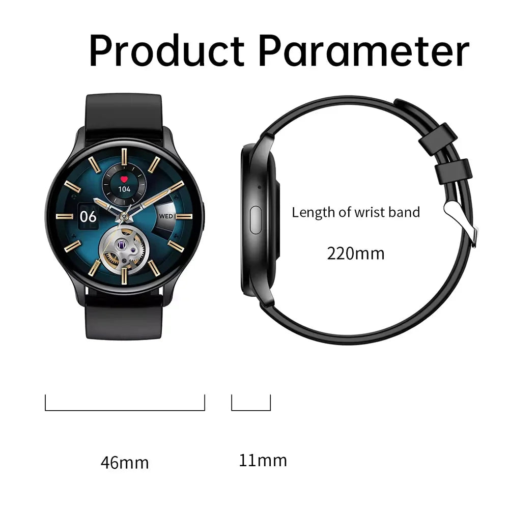 Hoco Y15 AMOLED Smart sports watch(call version) - Black
