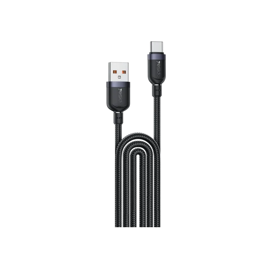 YESIDO 18W USB-A to Type-C Fast Charging Cable – 3 Meters