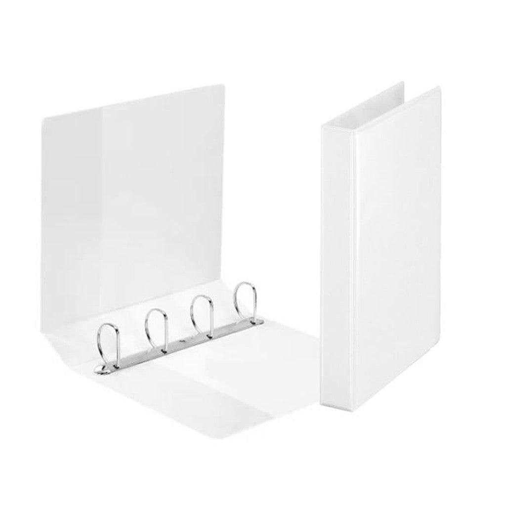White Presentation Binder 4Ring A4 40mm
