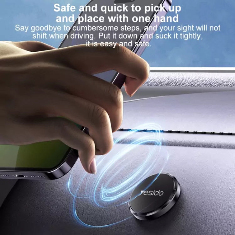Yesido C211 Ultra-Strong Magnetic Phone Mount for Car - Black