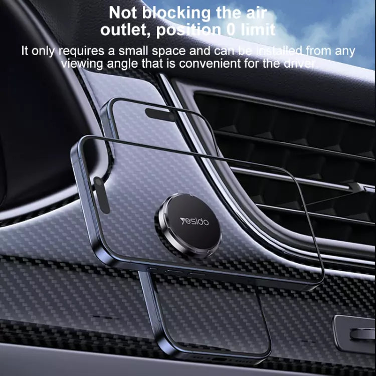 Yesido C211 Ultra-Strong Magnetic Phone Mount for Car - Black