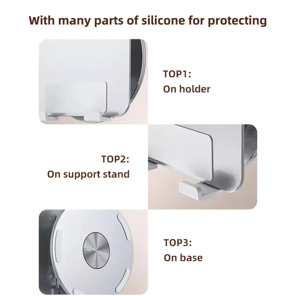 Yesido C293 Aluminum Alloy 360° Rotating Laptop/Tablet Stand – Foldable & Heat Dissipating Design