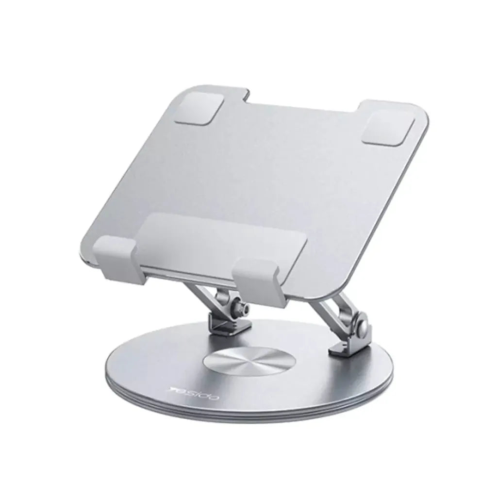Yesido C293 Aluminum Alloy 360° Rotating Laptop/Tablet Stand – Foldable & Heat Dissipating Design