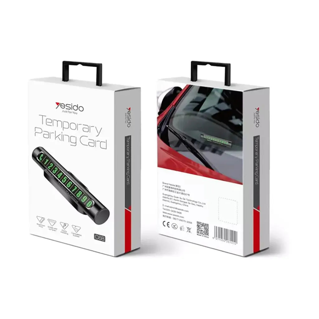 Yesido C68 Car Parking Number Display - Black