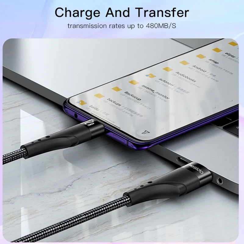 Yesido CA109 Fast Charging Data Cable - 3M / USB / Micro - Black