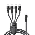Yesido CA110 4 in 1 Charging Data Cable - Black