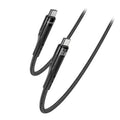 Yesido CA116 Braided Data Cable PD Fast Charging Cable - Black