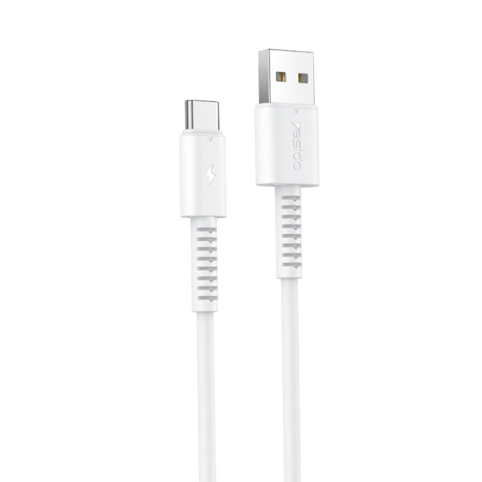 Yesido CA120 PVC Fast Charging Data Cable - 1M / USB / Lightning - White