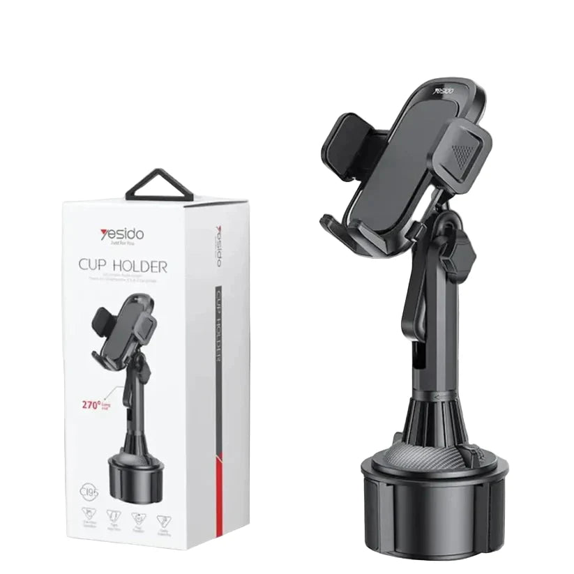 Yesido Car Phone Holder – Adjustable Cup Holder Mount
