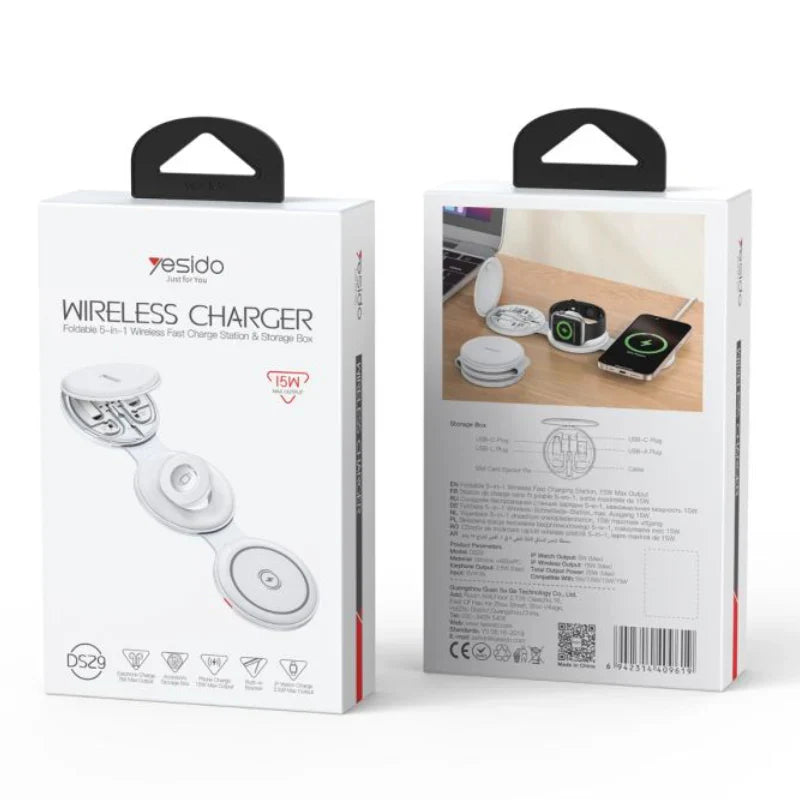 Yesido DS29 Wireless Charging Phone Holder - White