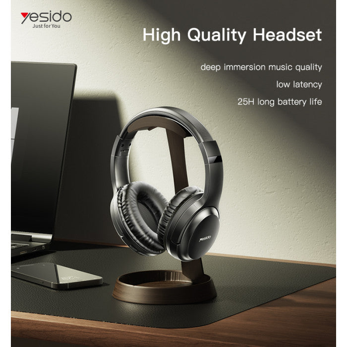 Yesido EP04 Wireless Studio Headphone - 10M / Bluetooth / Type-C - Black