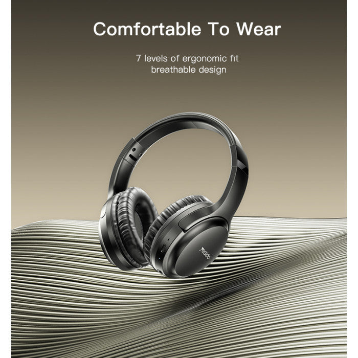 Yesido EP04 Wireless Studio Headphone - 10M / Bluetooth / Type-C - Black