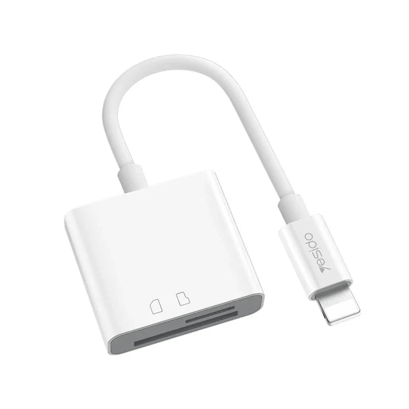 Yesido GS11 2 in 1 Multi-Function Converter Adapter - White