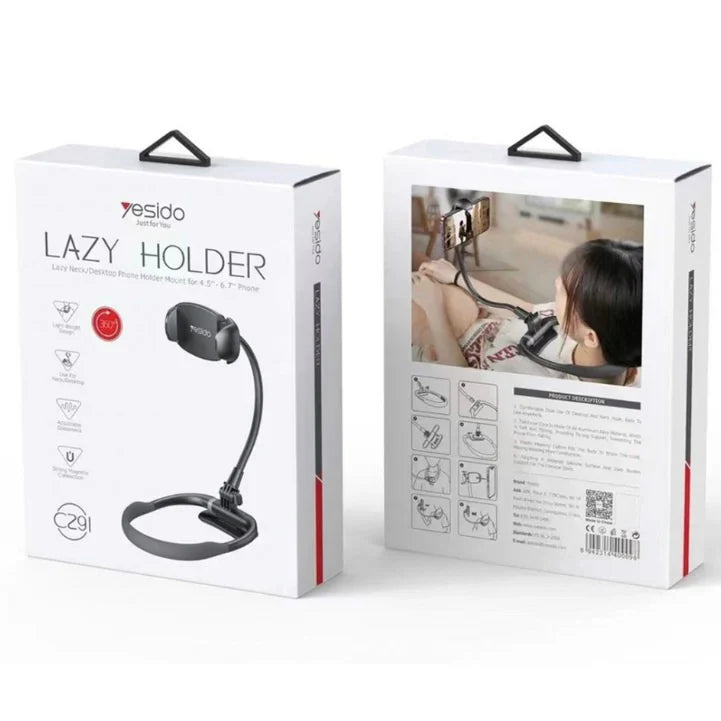 Yesido Liquid Silicone Magnetic Necklace Phone Holder – Soft Poem Layer Comfort Strap