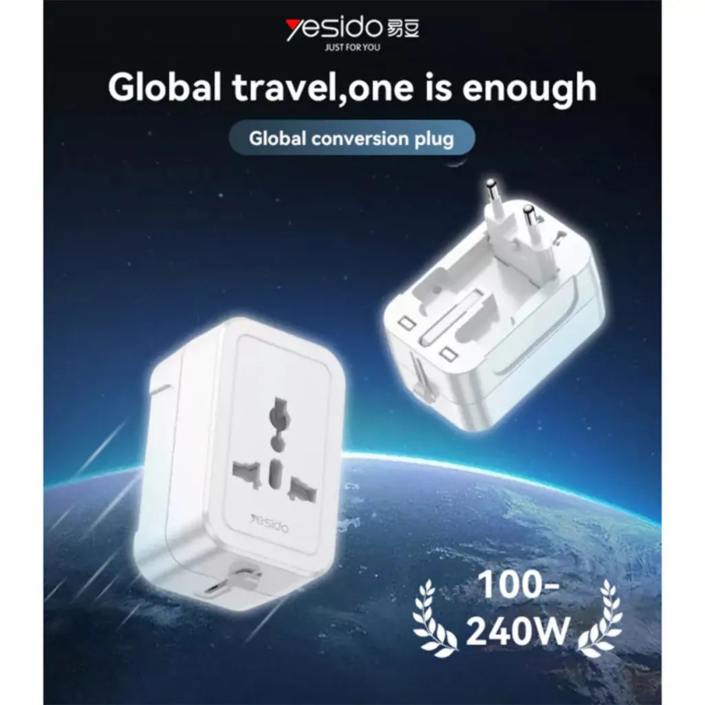 Yesido MC32 1380W Universal Travel Adapter
