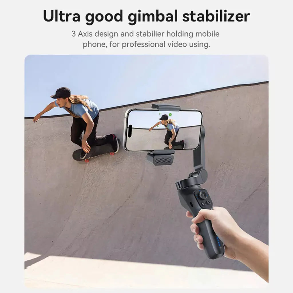 Yesido SF21 3-Axis Auto Face Tracking Gimbal Stabilizer – Built-in Camera / Fill Light/ 2550mAh Battery/ Bluetooth 5.0