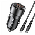 Yesido Y54 60W Fast Charging Car Charger - Black