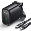 Yesido YC76BC 20W USB-C Fast Charger - Includes Type-C Cable/ Black