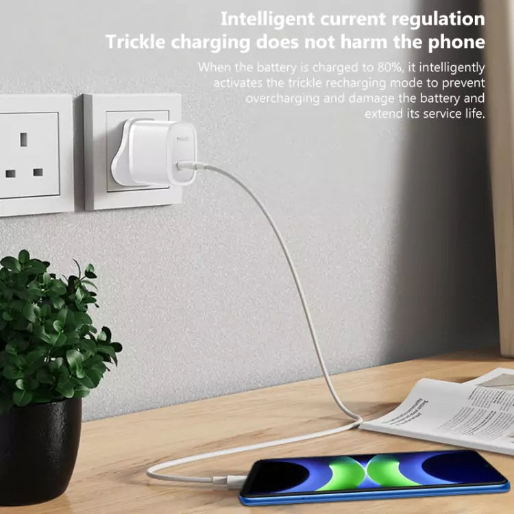 Yesido YC76BC 20W USB-C Fast Charger - Includes Type-C Cable/ White