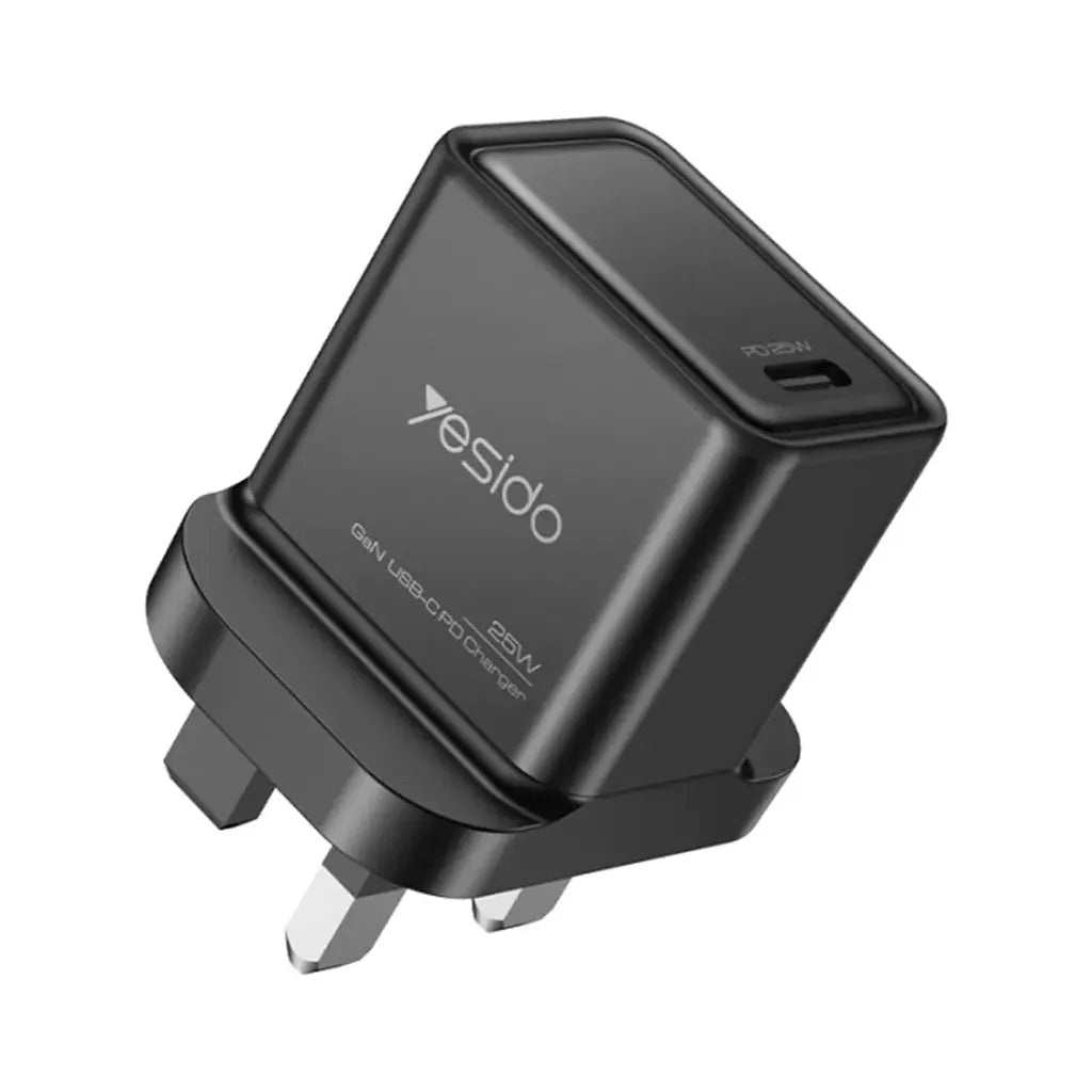 Yesido YC81 UK 25W GaN Fast Charger - Type-C PD Wall Adapter