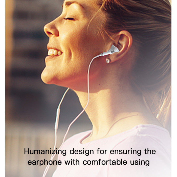 Yesido YH35 in-ear Noise Cancelling Wired Earphone - White