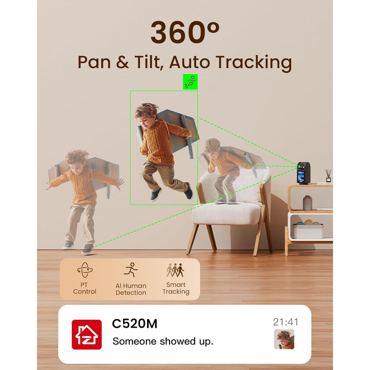 ZOSI 4.0MP INDOOR 2 WAY VIDEO CALLING CAMERA