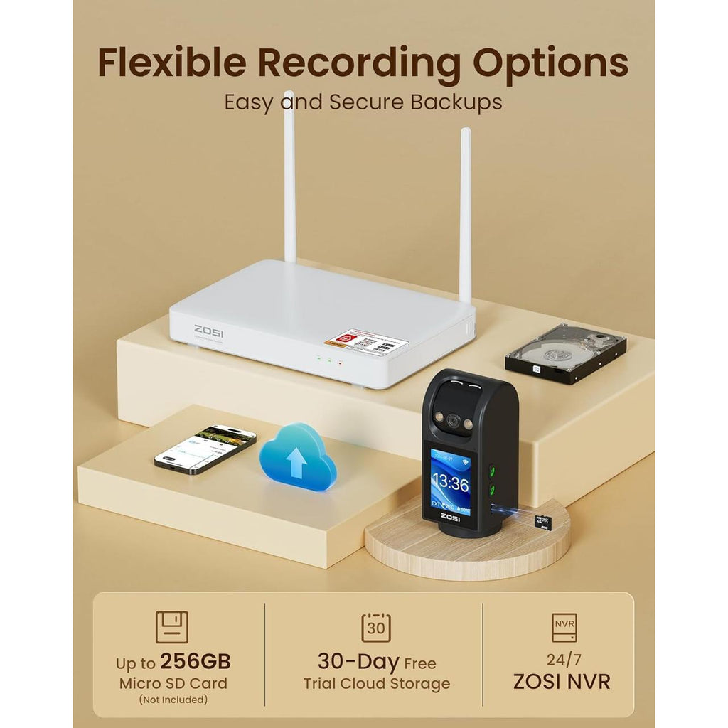 ZOSI 4.0MP INDOOR 2 WAY VIDEO CALLING CAMERA