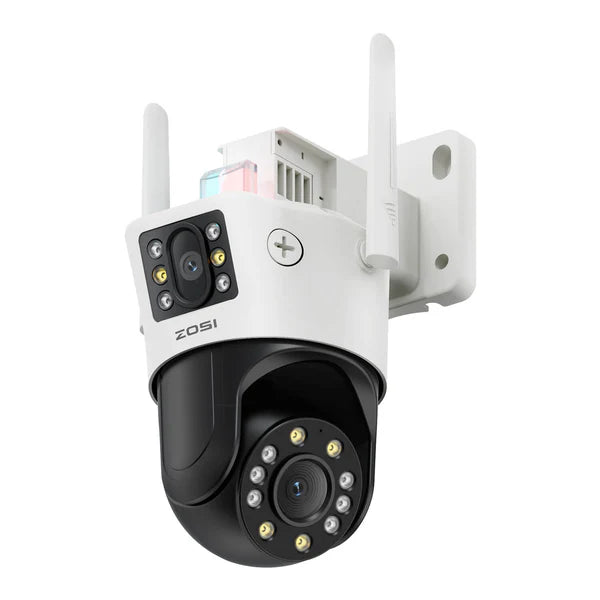 ZOSI C298 2.4GHz WiFi PT Camera with Dual Lens