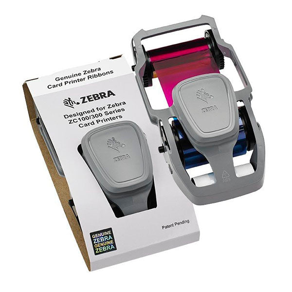 Zebra YMCKO 800300250EM Color Ribbon for ZC300 Card Printer 200 Images