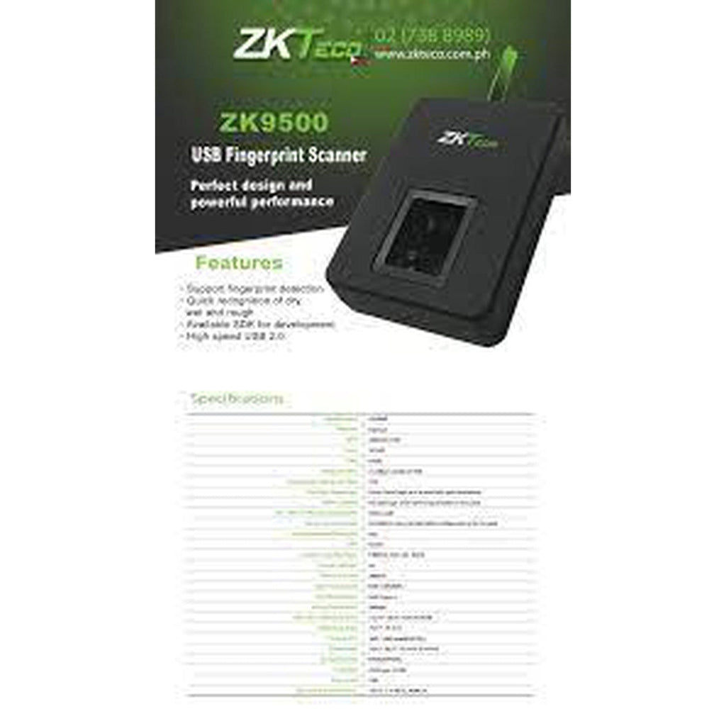 Zkteco Zk9500 Fingerprint Reader