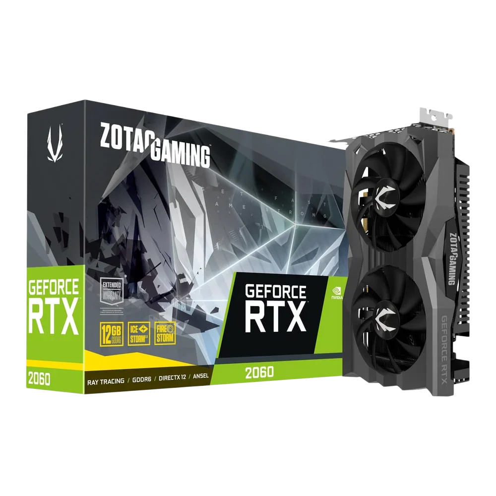 Zotac Gaming Nvidia Geforce Rtx 2060 12Gb Gddr6 Graphic Card - Black