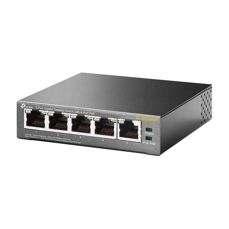 Tp-Link Tl-Sg1005P 5-Port Gigabit Desktop Switch With 4-Port Poe