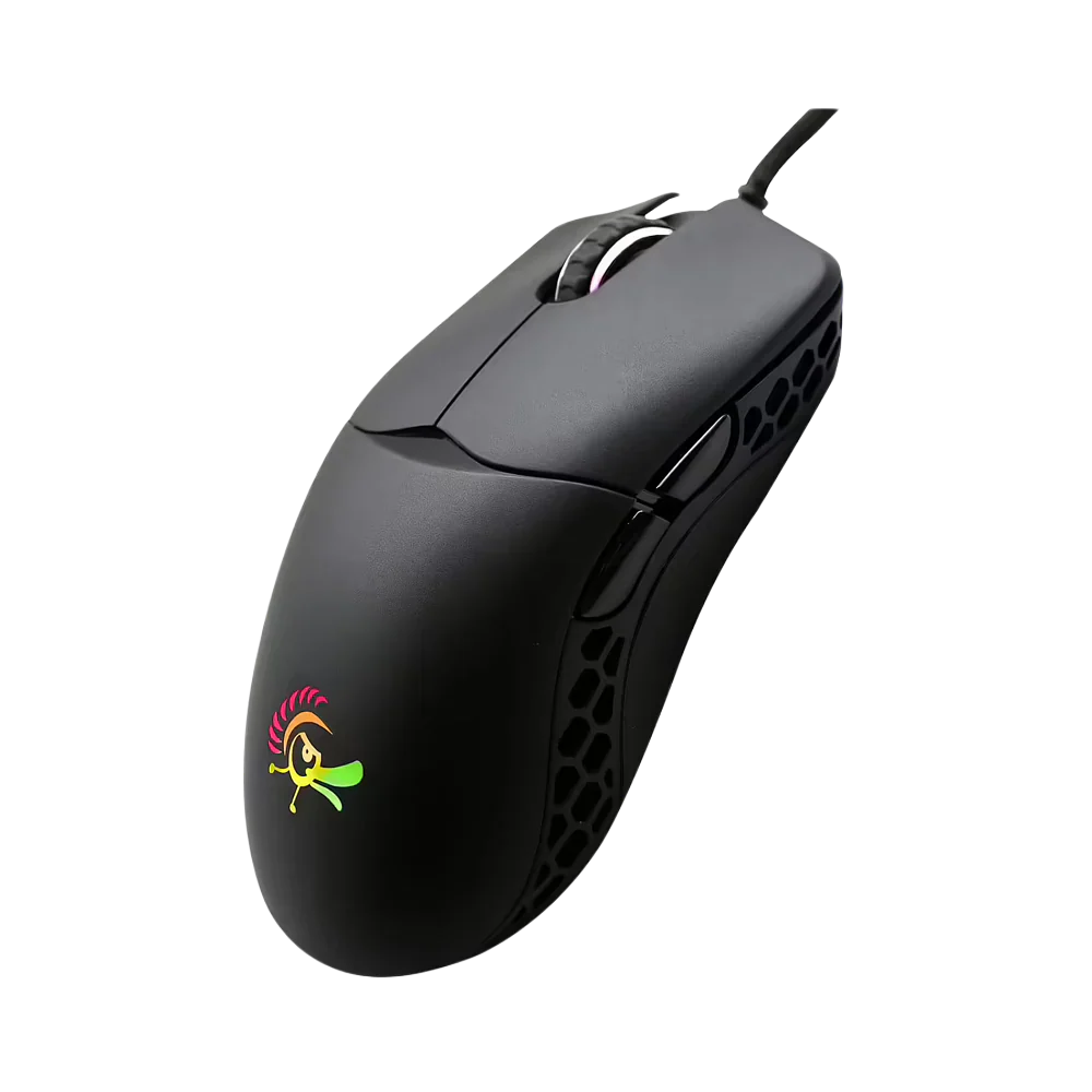Ducky Feather Rgb Wired Hauno Switches Gaming Mouse - Black
