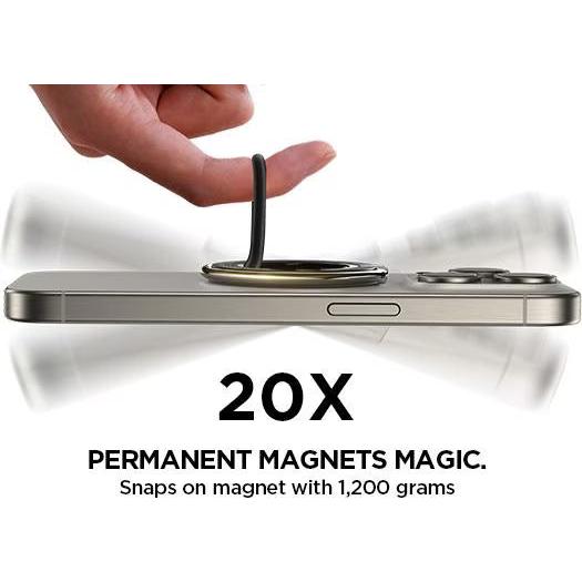 Joyroom Magnetic Phone Ring Holder – 360° Stand, Black