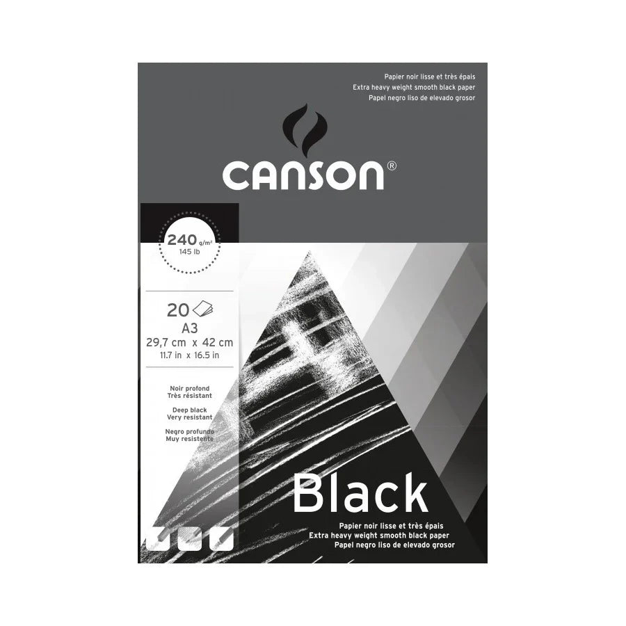 Canson Black Drawing Paper Pad