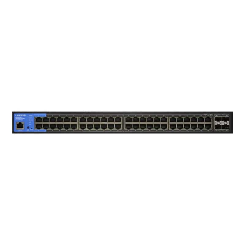 Linksys 48-Port Managed Gigabit Poe+ Switch With 4 10G Sfp+ Uplinks 740W (Lgs352Mpc)
