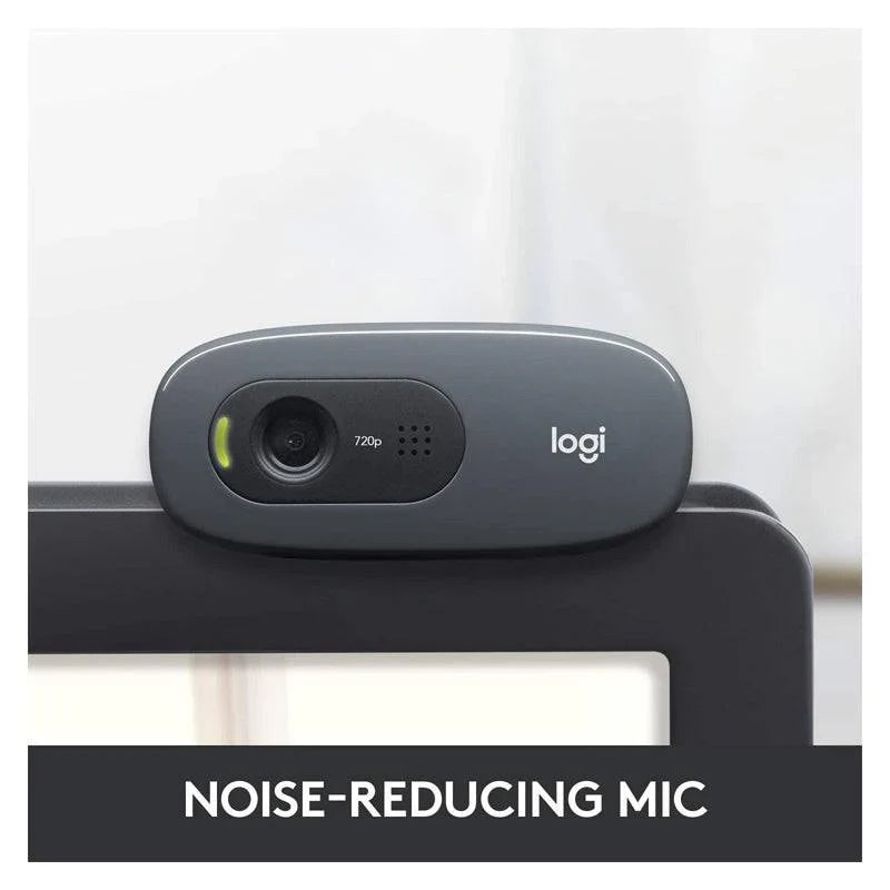 Logitech C270 HD Webcam - 720p / USB 2.0 / Wired / Black