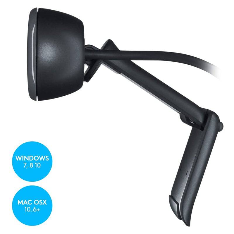 Logitech C270 HD Webcam - 720p / USB 2.0 / Wired / Black