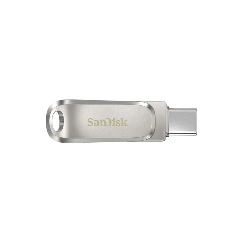 Sandisk Ultra Dual Drive Luxe Flash Drive – 64Gb/ 400Mb/S/ Usb 3.1 Gen 1/ Type-C/ Silver