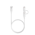 Engage Super Soft Silicone C To Usb-C Cable W/Lightning Adapter Wt