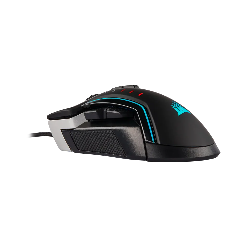 Corsair Glaive Pro Rgb Wired Gaming Mouse Aluminum Black