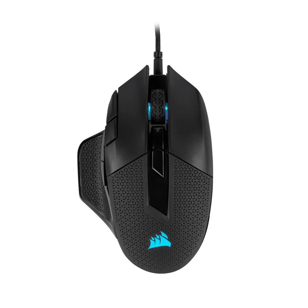 Corsair Icue Nightsword Rgb Wired Tunable Fps Mouse Black