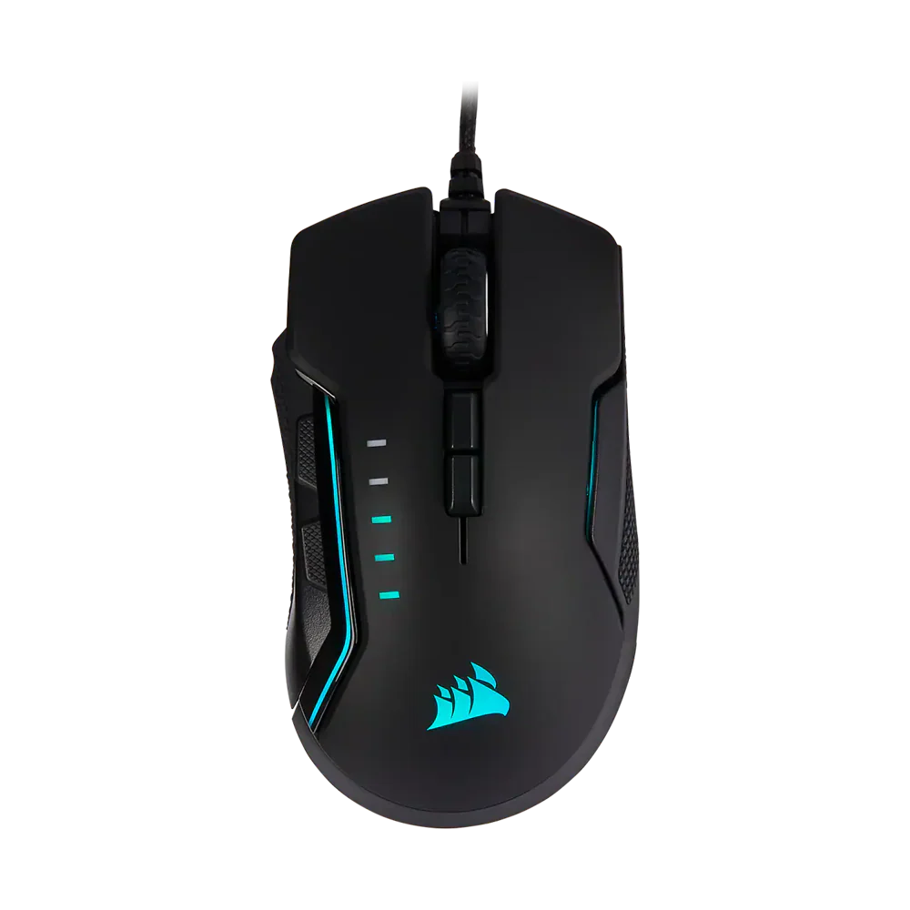 Corsair Glaive Pro Rgb Wired Gaming Mouse Aluminum Black