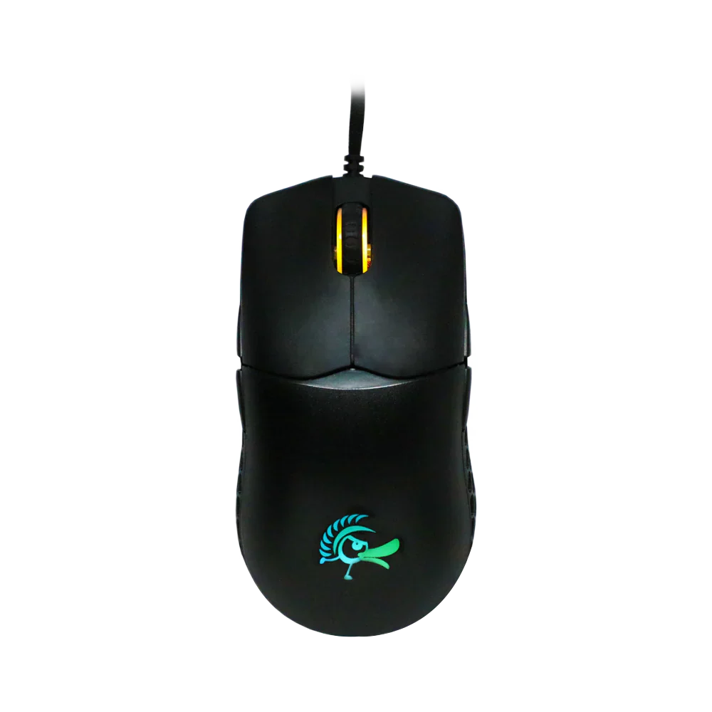 Ducky Feather Rgb Wired Hauno Switches Gaming Mouse - Black