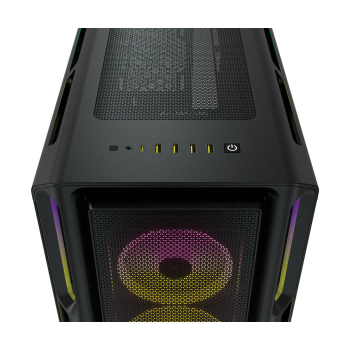 Corsair Icue 5000T Rgb Tempered Glass Mid Tower Atx Case Black