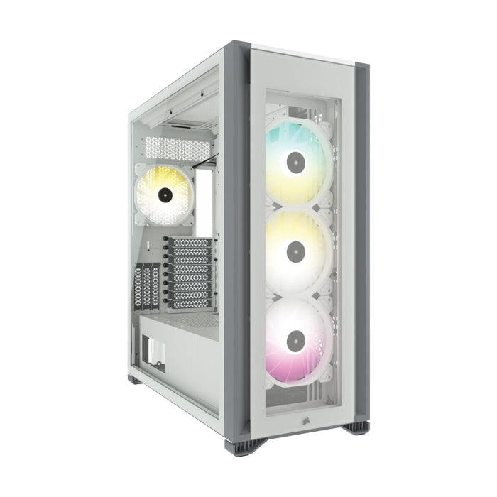 Corsair Icue 7000X Rgb Tempered Glass Full Tower Atx Case White